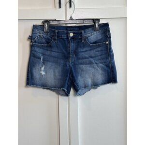 Rock & Republic Hula Jean Mid Rise Cut Off Dark Wash Denim Shorts Women’s 10‎